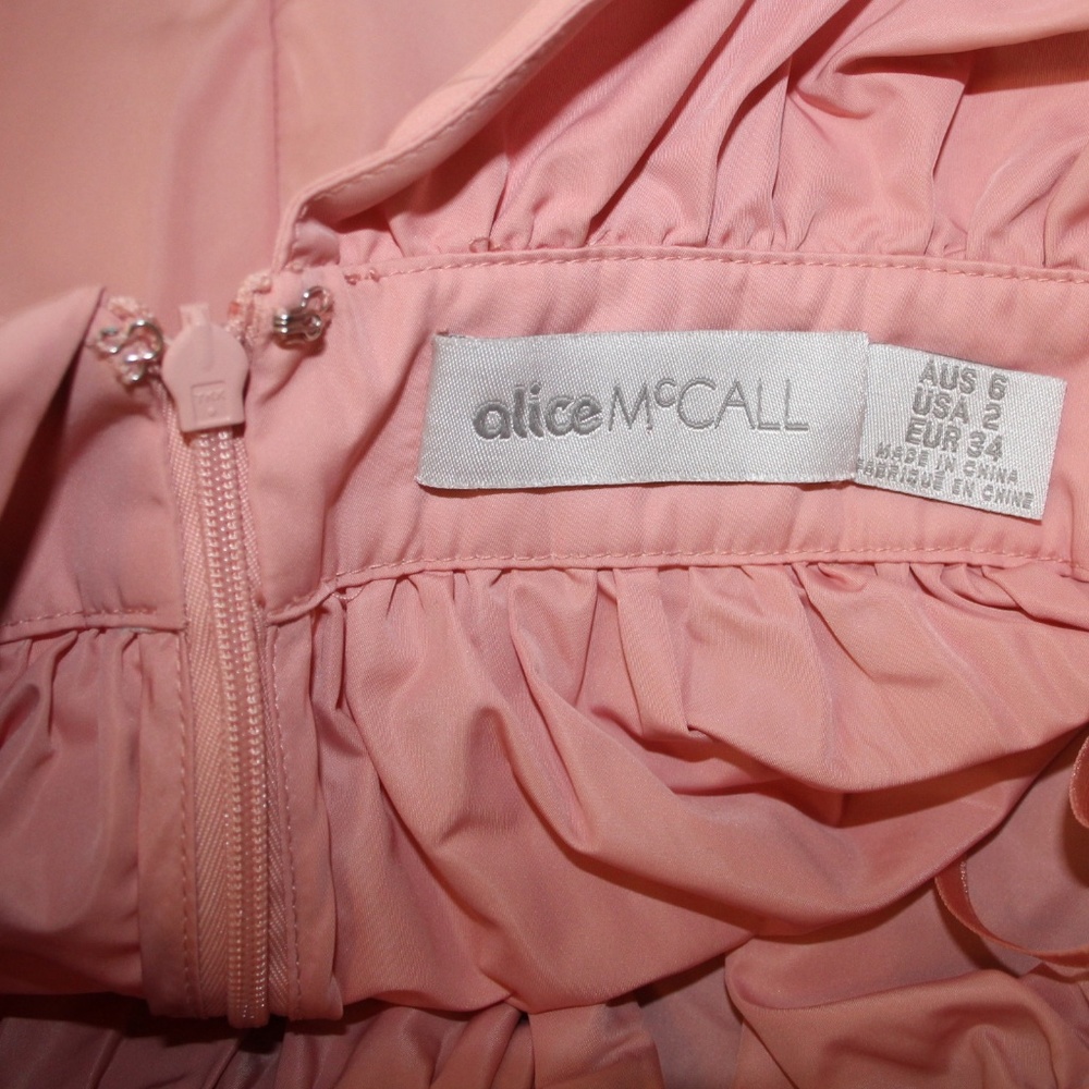 Alice McCall Love Is Greed Ballet Pink Cut Out Bow Shoulder Midi Dress 2 - Picture 5 of 6